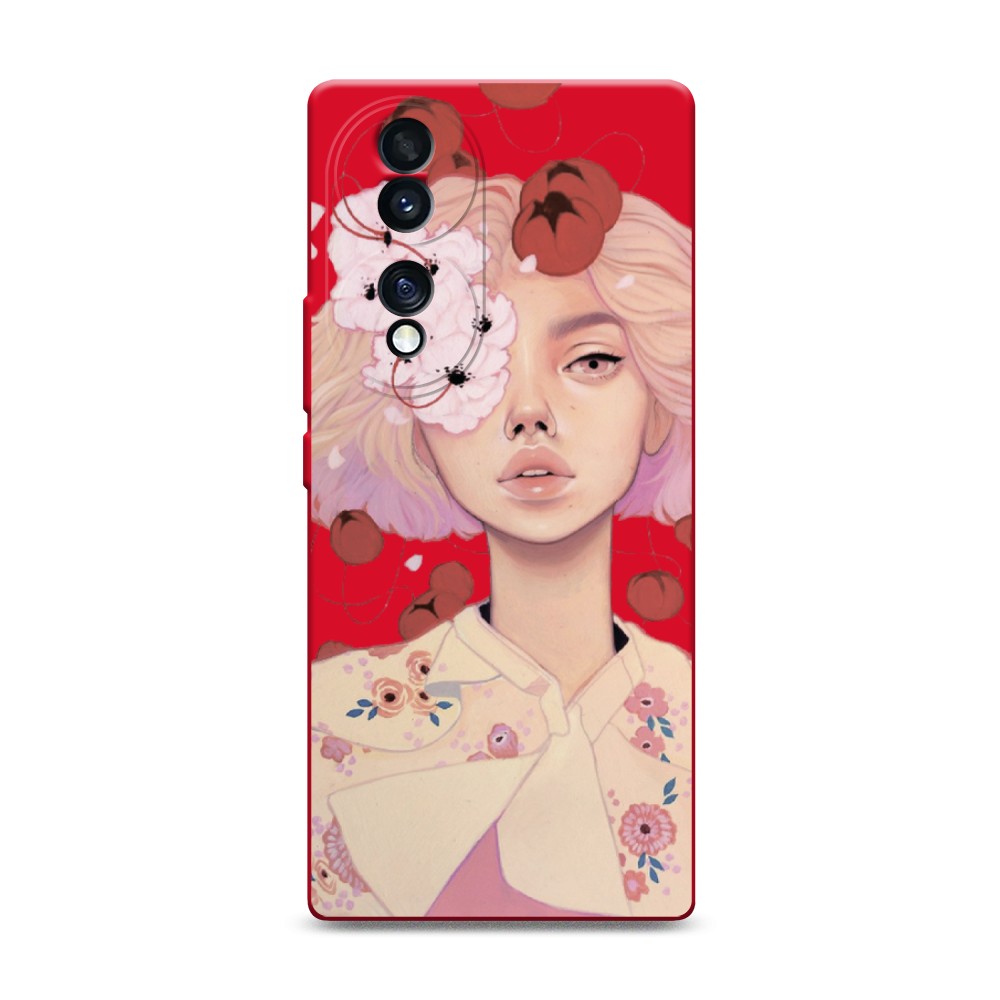 

Чехол Awog на Honor 70 "Цветочная анархия", Бежевый;розовый;красный, 6108253-1