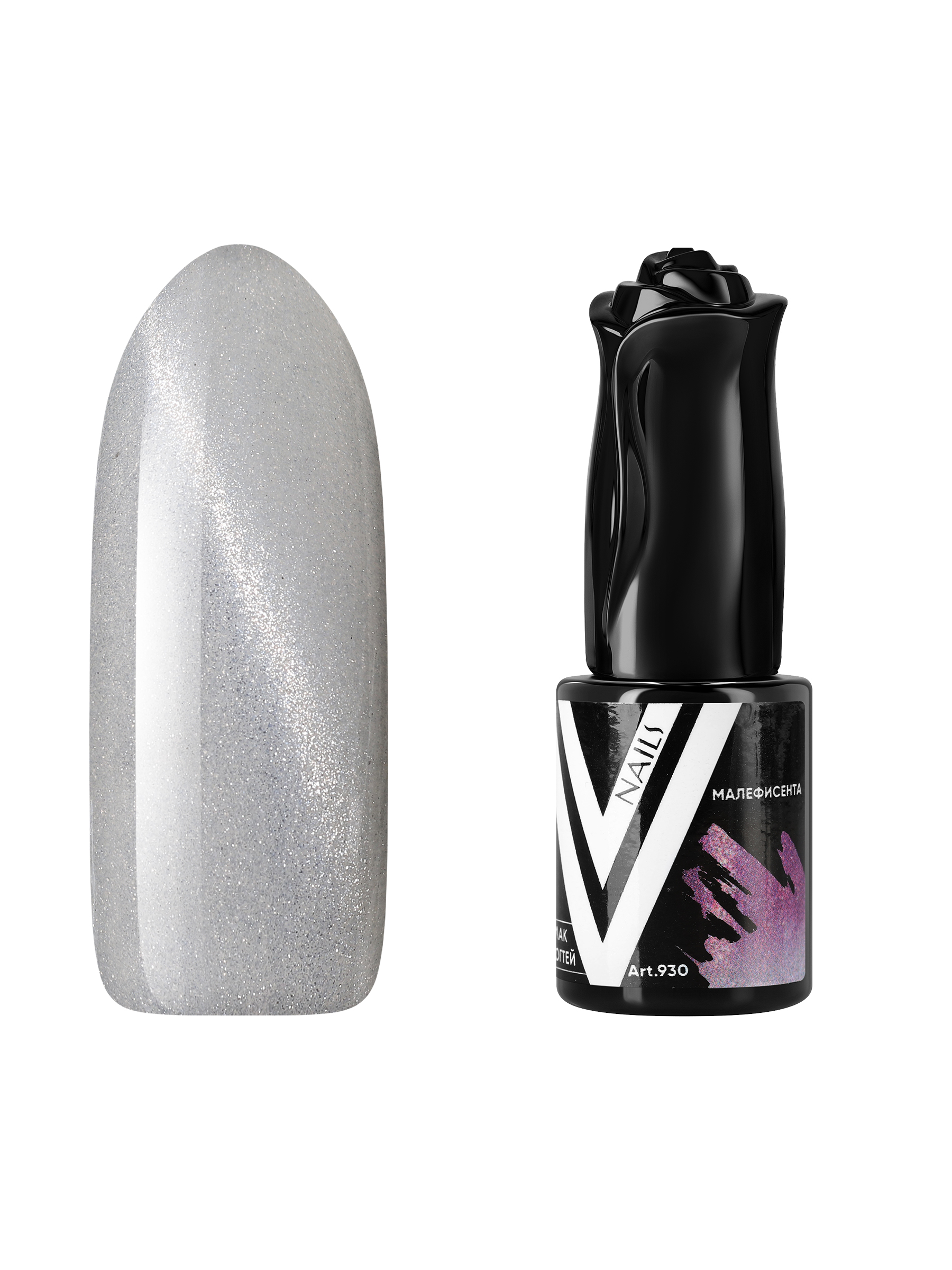Гель-лак с блестками Vogue Nails кошачий глаз, магнитный, серый темный фиолетовый, 10 мл декоративная планка вензель длина 400 см ширина 7 см серебро светло серый