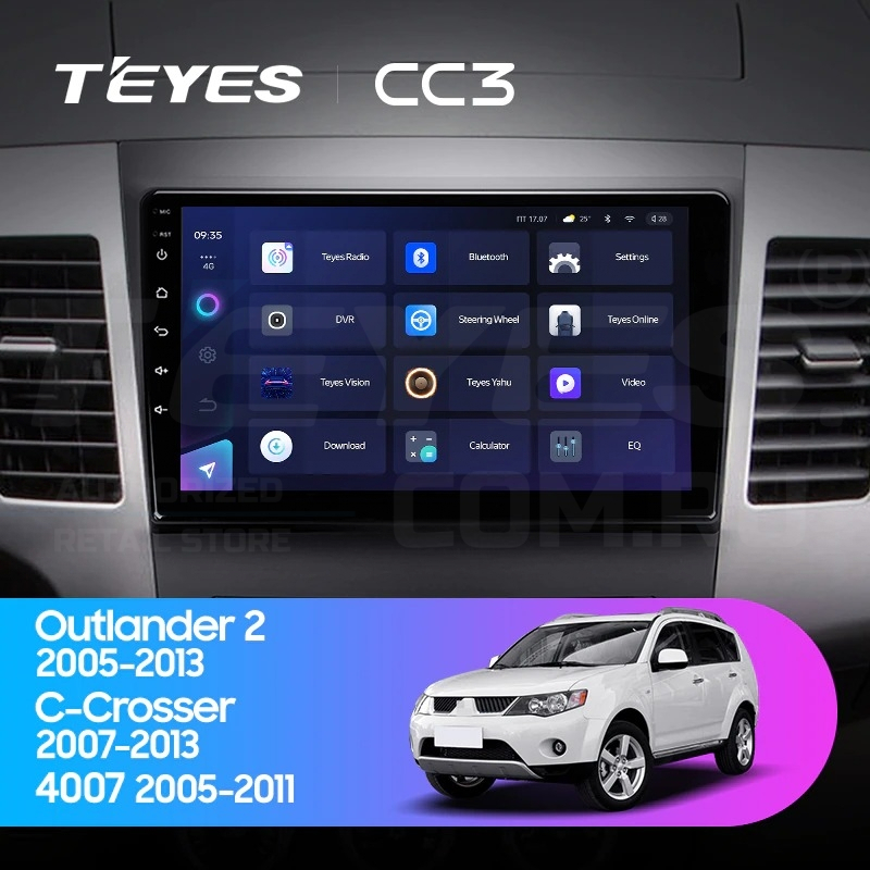 

Штатная магнитола Teyes CC3 4/32 Peugeot 4007 (2007-2012) Тип-A, CC3