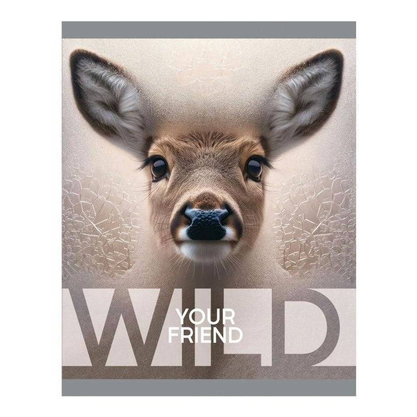 

Тетрадь общая BG Wild 40 листов A5 на скрепке в клетку
