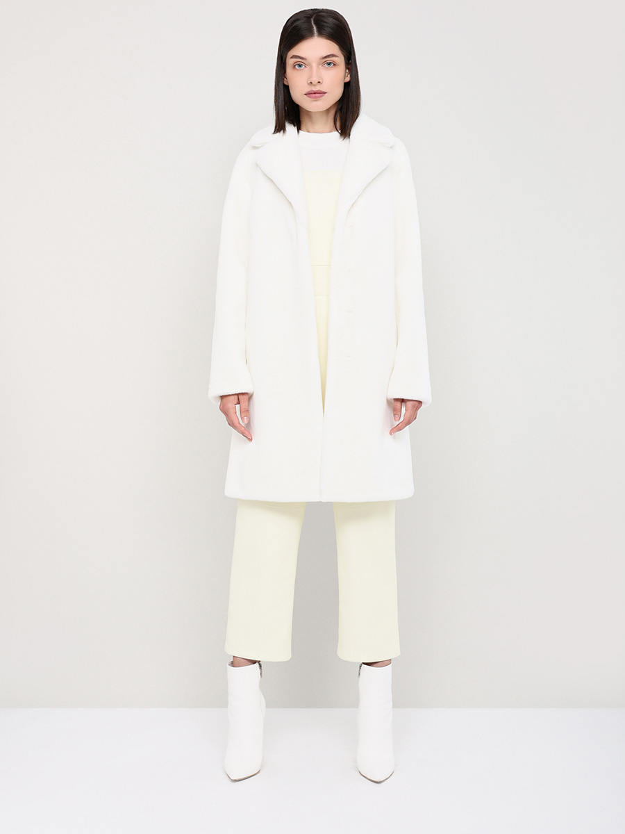 

Шуба женская ALEF 7071/90 белая 52 RU, 7071/90