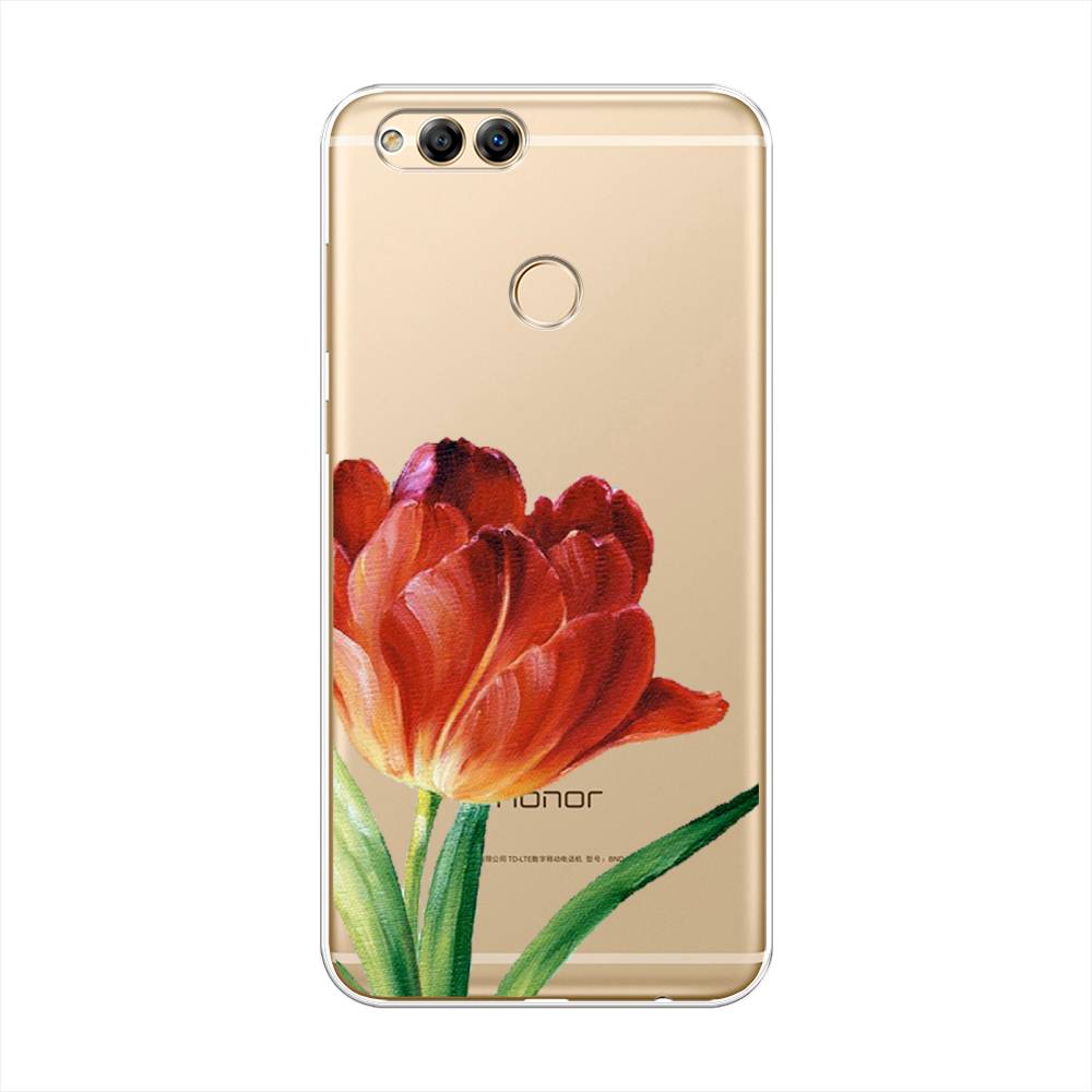 

Чехол Awog на Honor 7X "Красный тюльпан", Оранжевый;зеленый, 63750-8