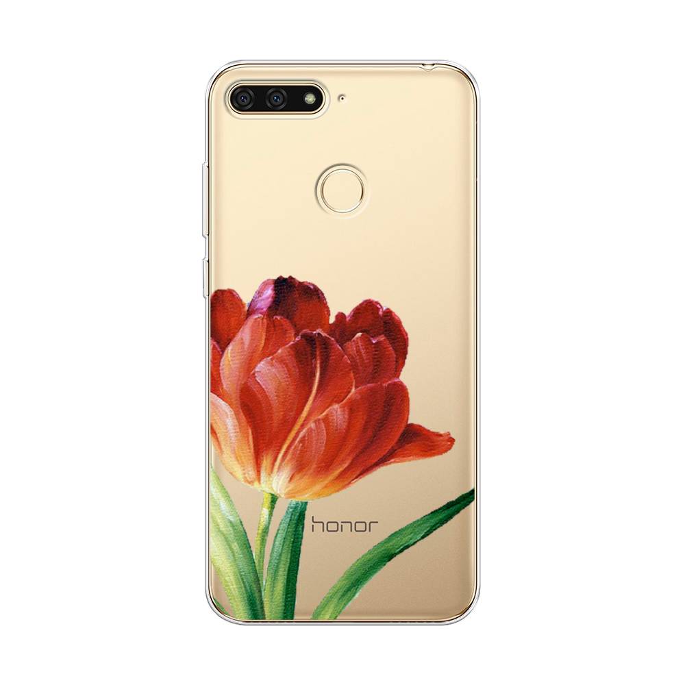 

Чехол Awog на Honor 7C "Красный тюльпан", Оранжевый;зеленый, 64550-8