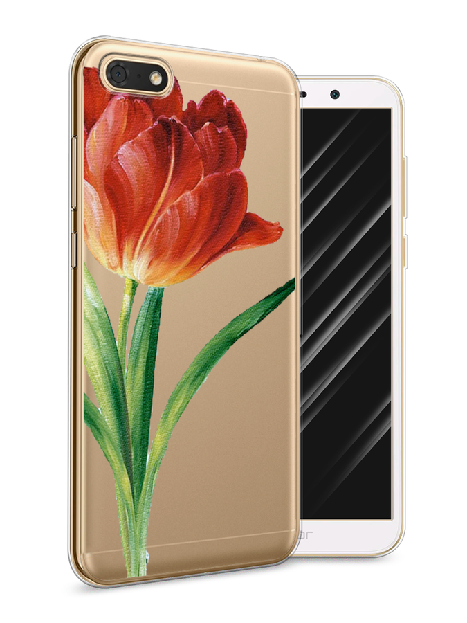 

Чехол Awog на Honor 7A "Красный тюльпан", Оранжевый;зеленый, 65250-8