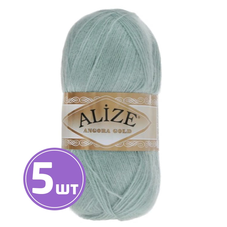 

Пряжа ALIZE Angora Gold 515, светло-полевой, 5 шт. по 100 г, Голубой