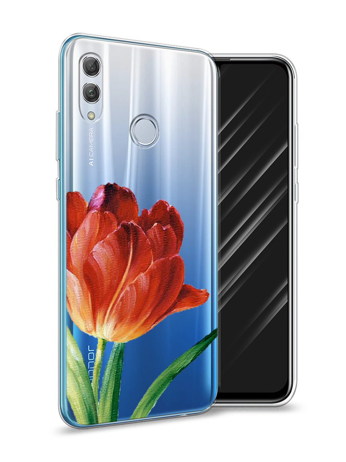 

Чехол Awog на Honor 10 Lite "Красный тюльпан", Оранжевый;зеленый, 67550-8