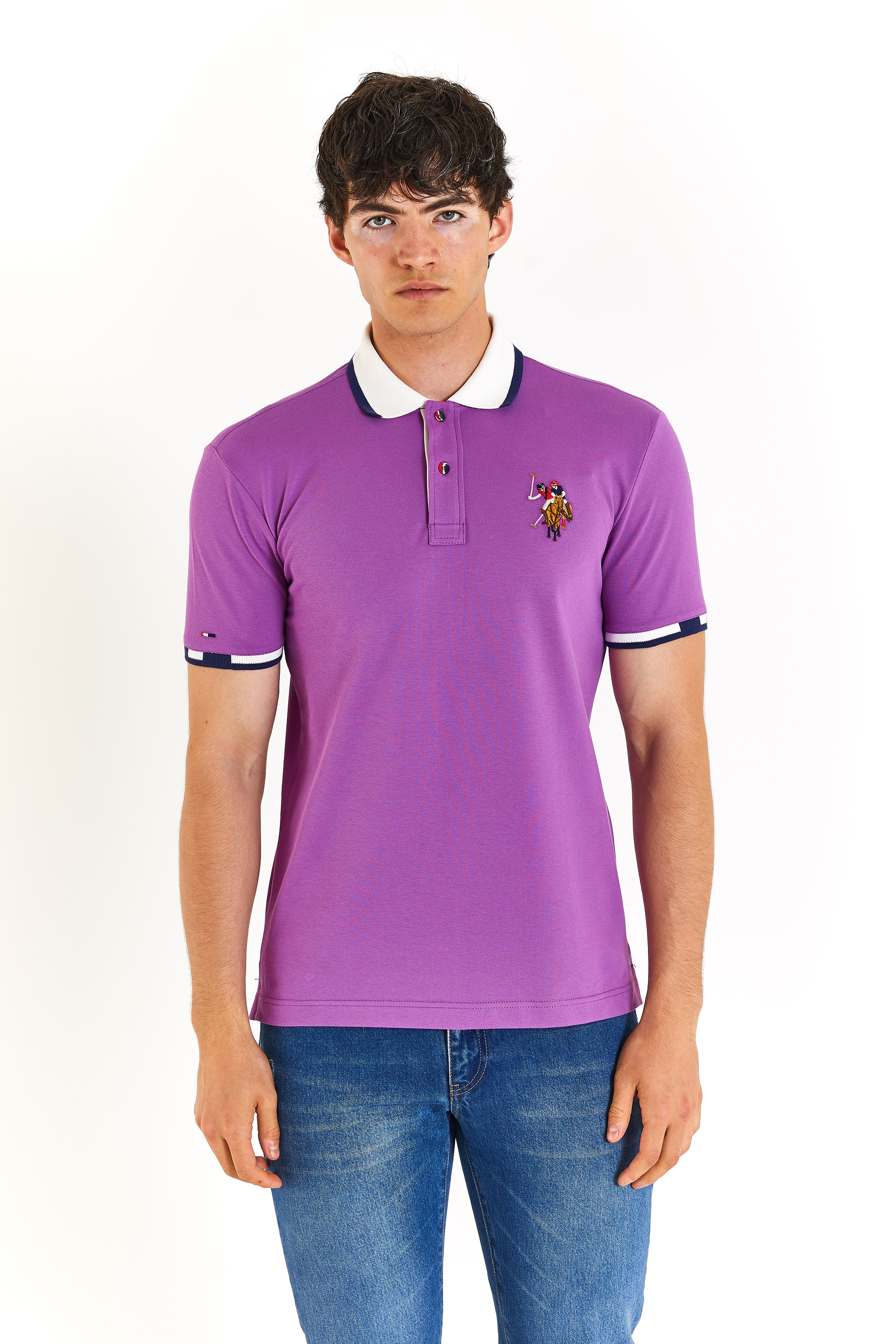 Футболка мужская US Polo Assn G081SZ0110SD01IY024 фиолетовая XL 2760₽