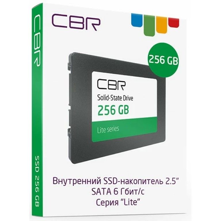 

SSD накопитель CBR Lite 2.5" 256 ГБ (SSD-256GB-2.5-LT22), Lite