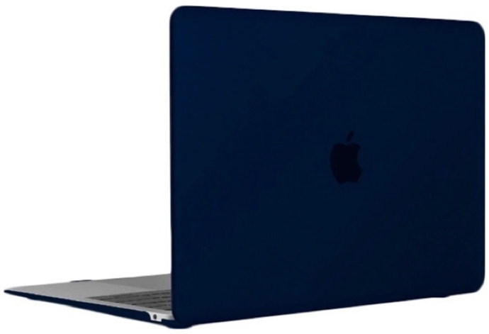 фото Чехол для ноутбука для macbook air 13 2018-2021 m1 матовый темно-синий i-blason