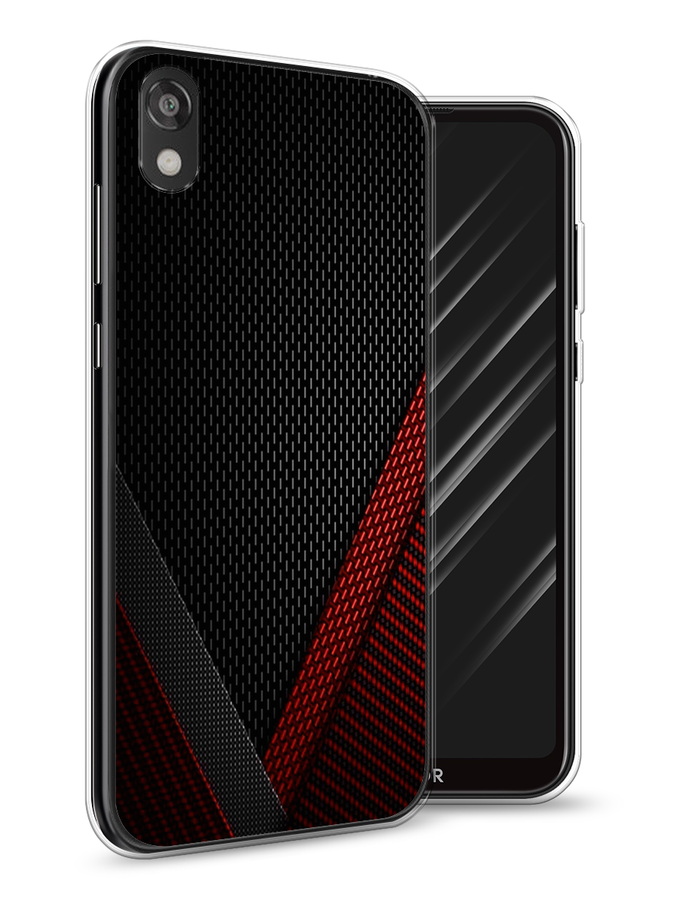 

Чехол Awog на Huawei Y5 2019 "Красный карбон", Черный;красный, 69050-3