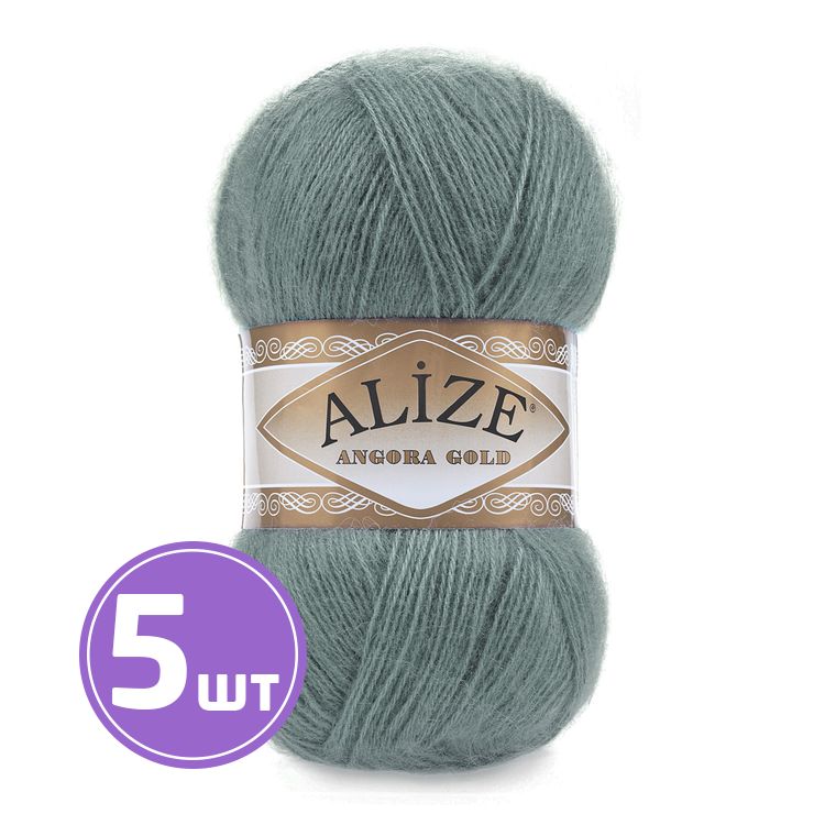 

Пряжа ALIZE Angora Gold 164, бирюзовый, 5 шт. по 100 г