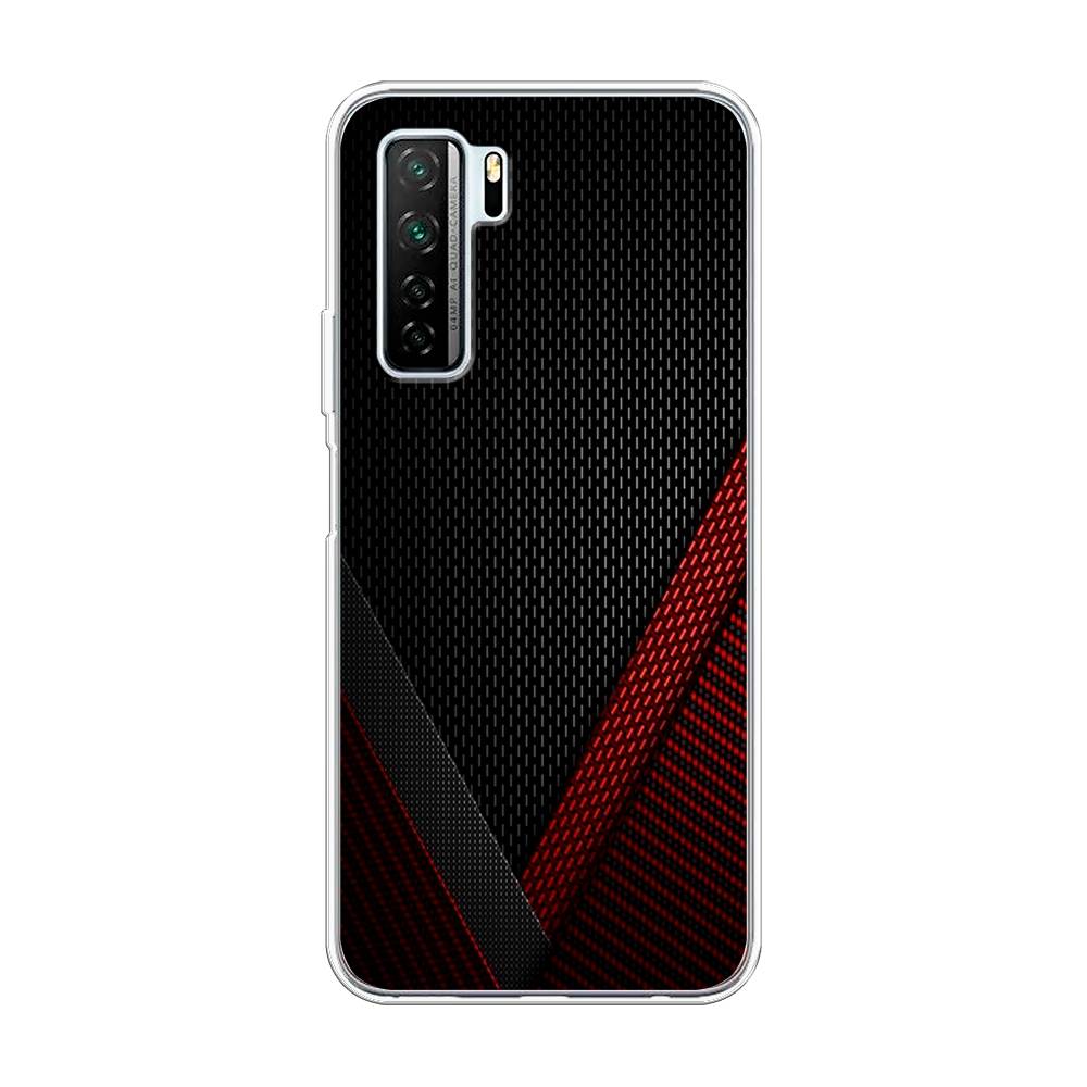 

Чехол Awog на Huawei P40 lite 5G "Красный карбон", Черный;красный, 6103050-3