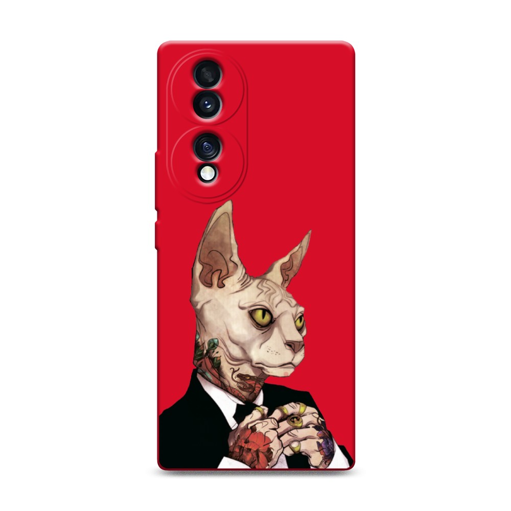 

Чехол Awog на Honor 70 "Татуированный сфинкс", Бежевый;черный;красный, 6108253-1