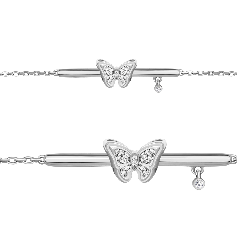 

Браслет из серебра с фианитом Aquamarine Aquamarine 74360А_925_р р. 16, 74360А_925_р