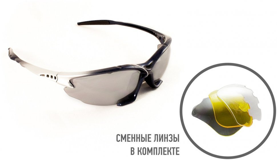 солнцезащитные очки мужские Kindavid  серебристые