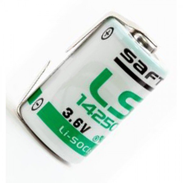 

Литиевая батарейка SAFT LS 14250 CNR 1/2AA с лепестковыми выводами