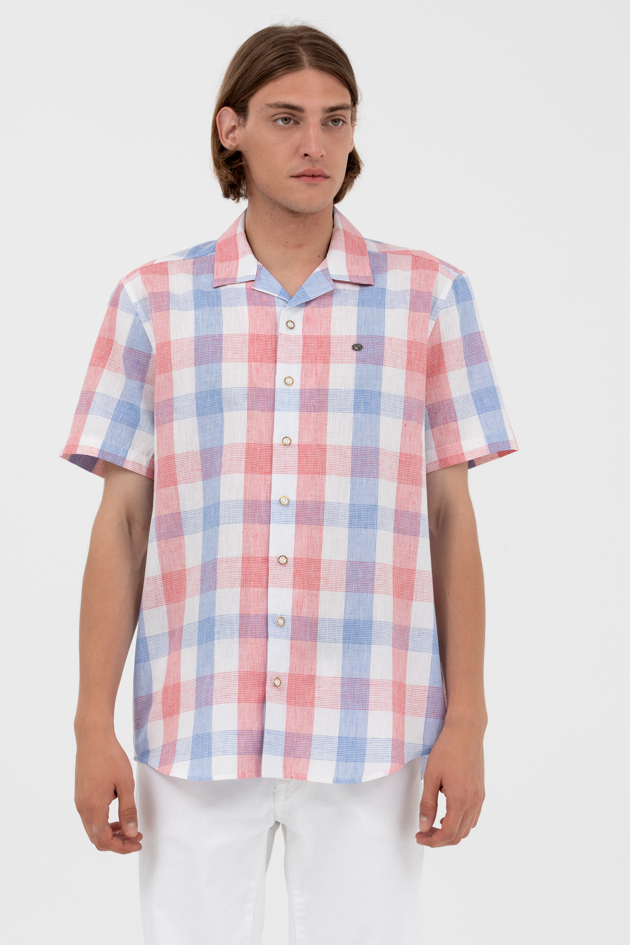 Рубашка мужская US Polo Assn G081SZ0040CANO красная XL 4200₽