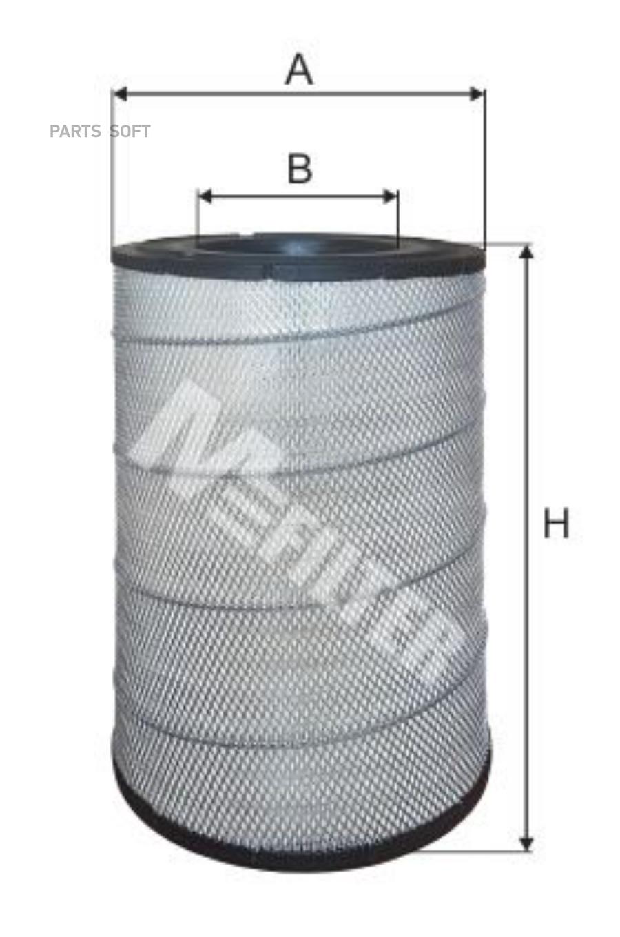 

M-FILTER A841_фильтр воздушный ! H524 D281.5 d148 \ Setra 2003>, A841
