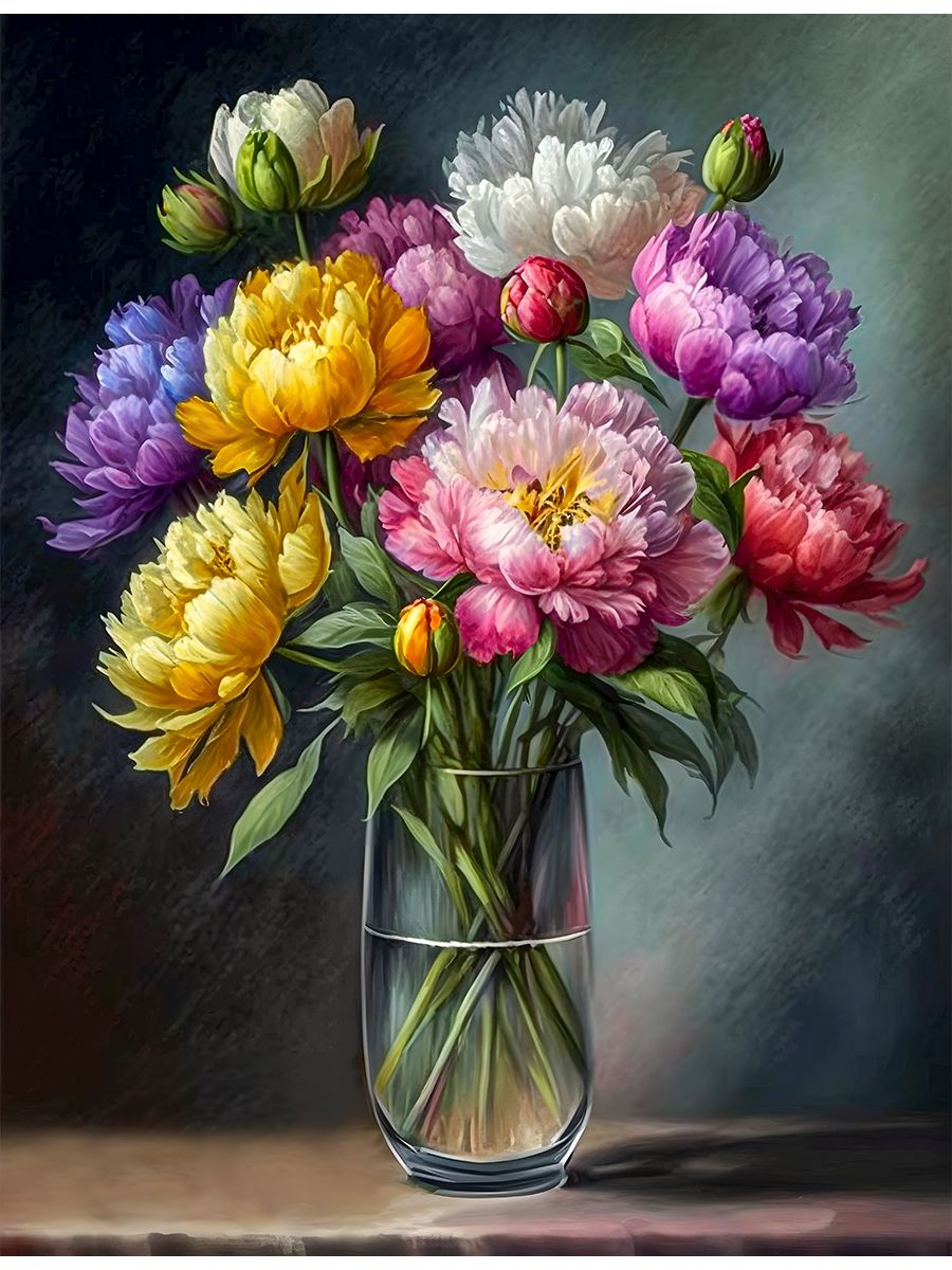 

Алмазная мозаика без подрамника Летний букет, 25x20 см, 66789, РА-183