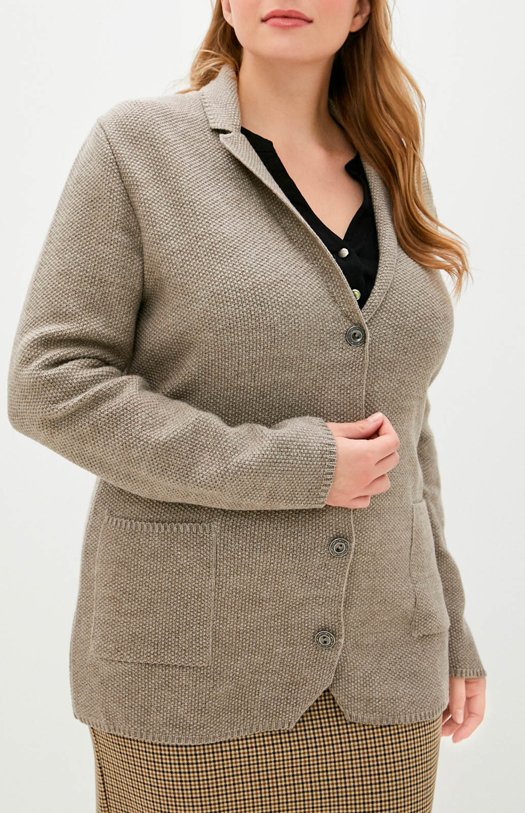 

Кардиган женский MILANIKA 1232 коричневый 56 RU, 1232