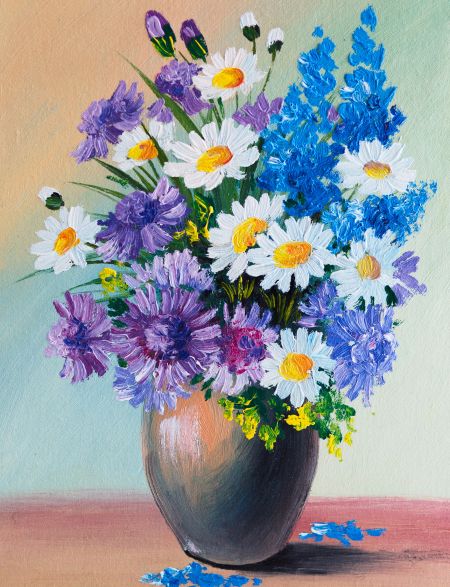 

Алмазная мозаика без подрамника Цветочный Набор, 40x30 см, 30 цветов, 56617, РА-072