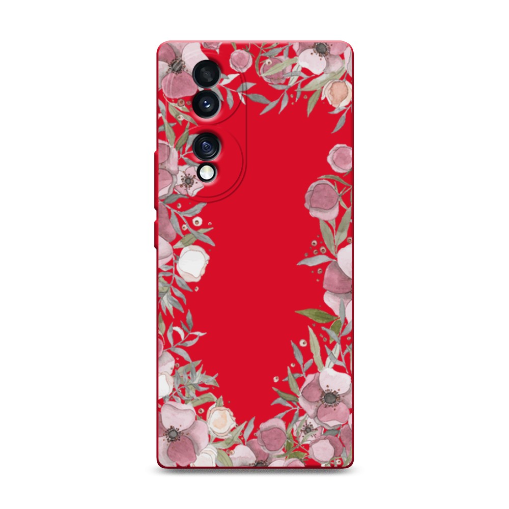 

Чехол Awog на Honor 70 "Розовая цветочная рамка", Розовый;зеленый, 6108253-1