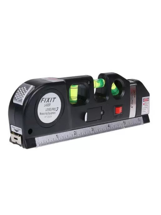 Лазерный нивелир FIXIT Laser Level Pro 3 многофункциональный лазерный уровень нивелир с линейкой и рулеткой level pro 3
