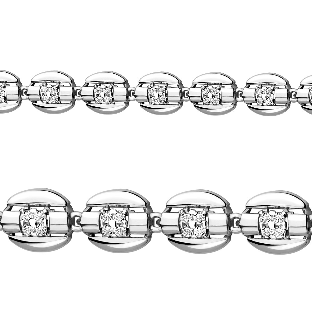 

Браслет из серебра с фианитом р. 16 Aquamarine 74346А_925_р, 74346А_925_р