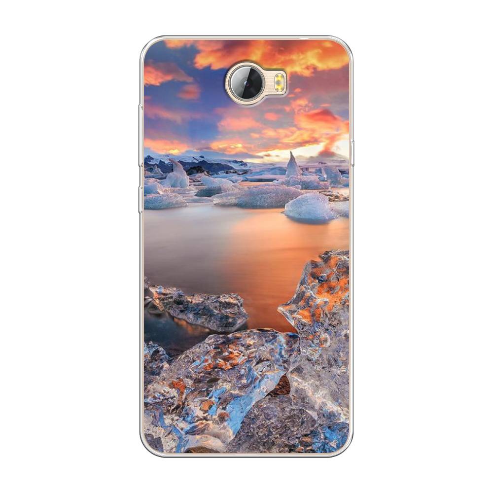 

Чехол на Huawei Y5 II "Ледники", Синий;оранжевый, 61950-2