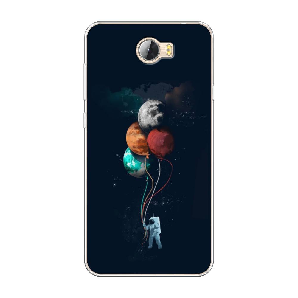 

Чехол на Huawei Y5 II "Космонавт с шариками", Разноцветный, 61950-4