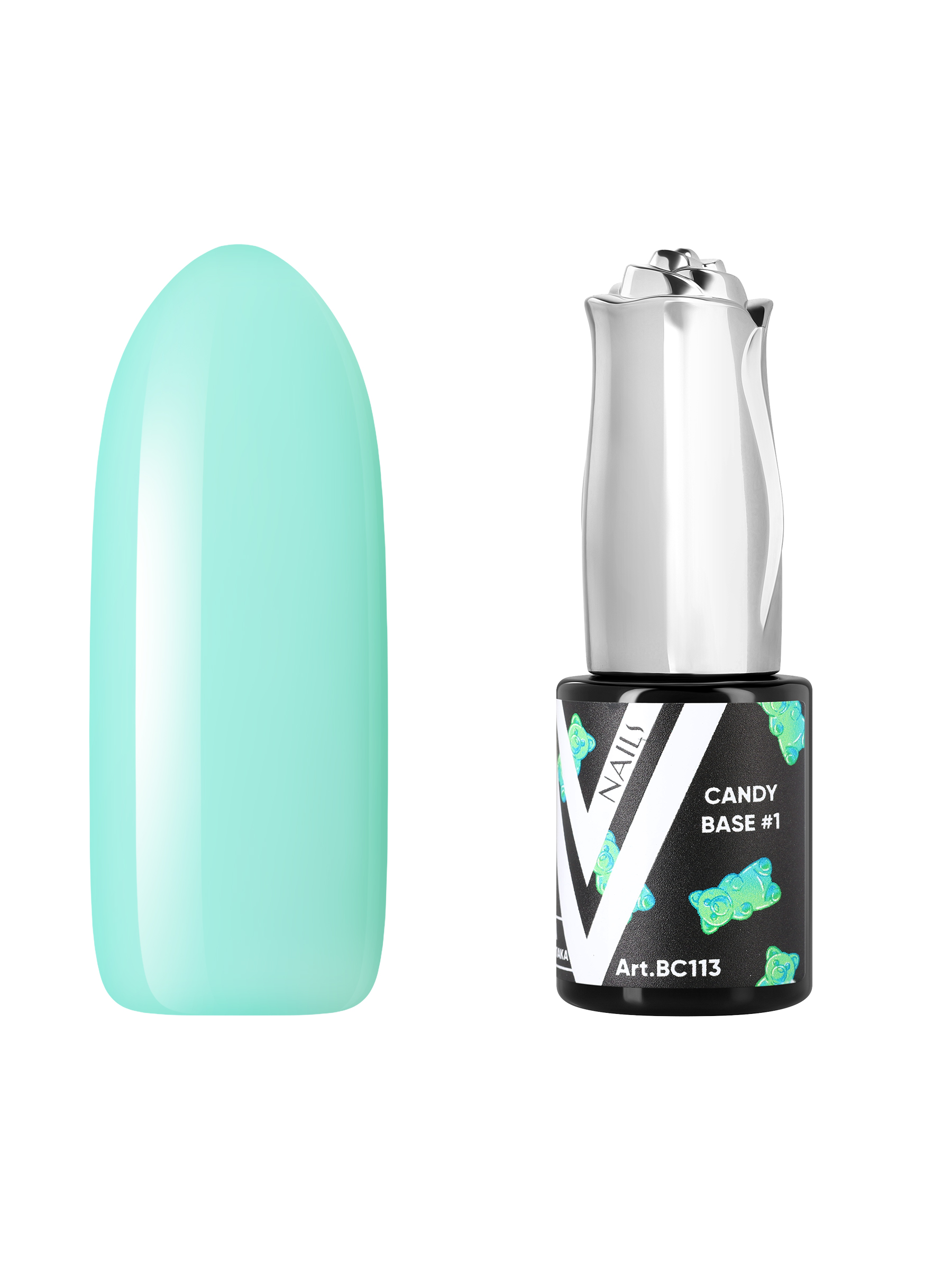База Vogue Nails Candy мятная без эффектов полупрозрачная 10 мл