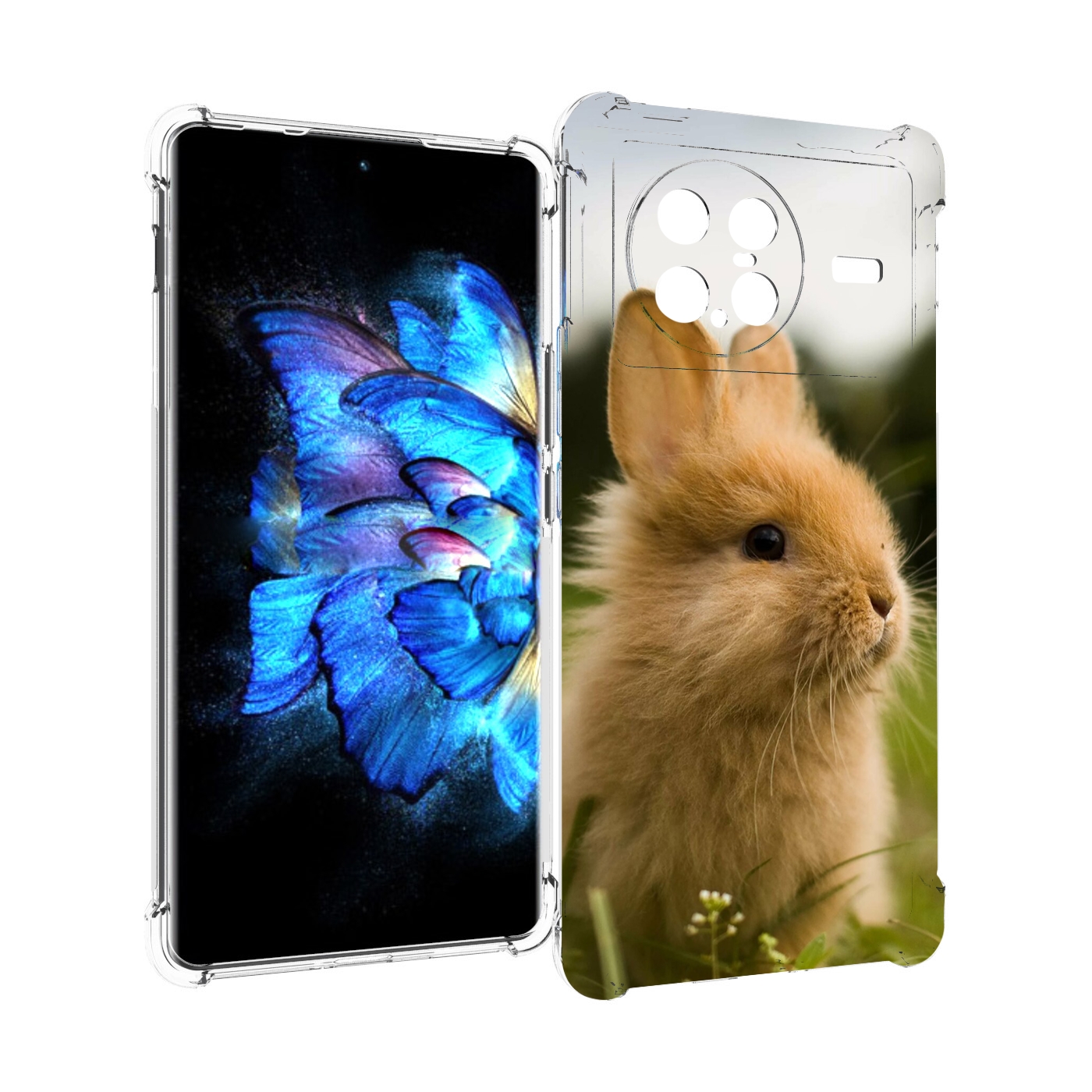 

Чехол MyPads Кролик для Vivo X Note 5G, Прозрачный, Tocco