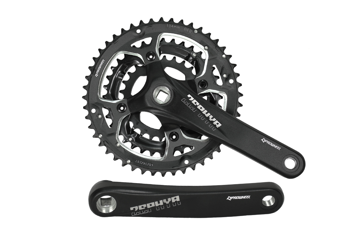 

Система PROWHEEL ZEPHYR-751 (48-36-26T) AL-6061-T6, 175 мм, под квадрат, черный