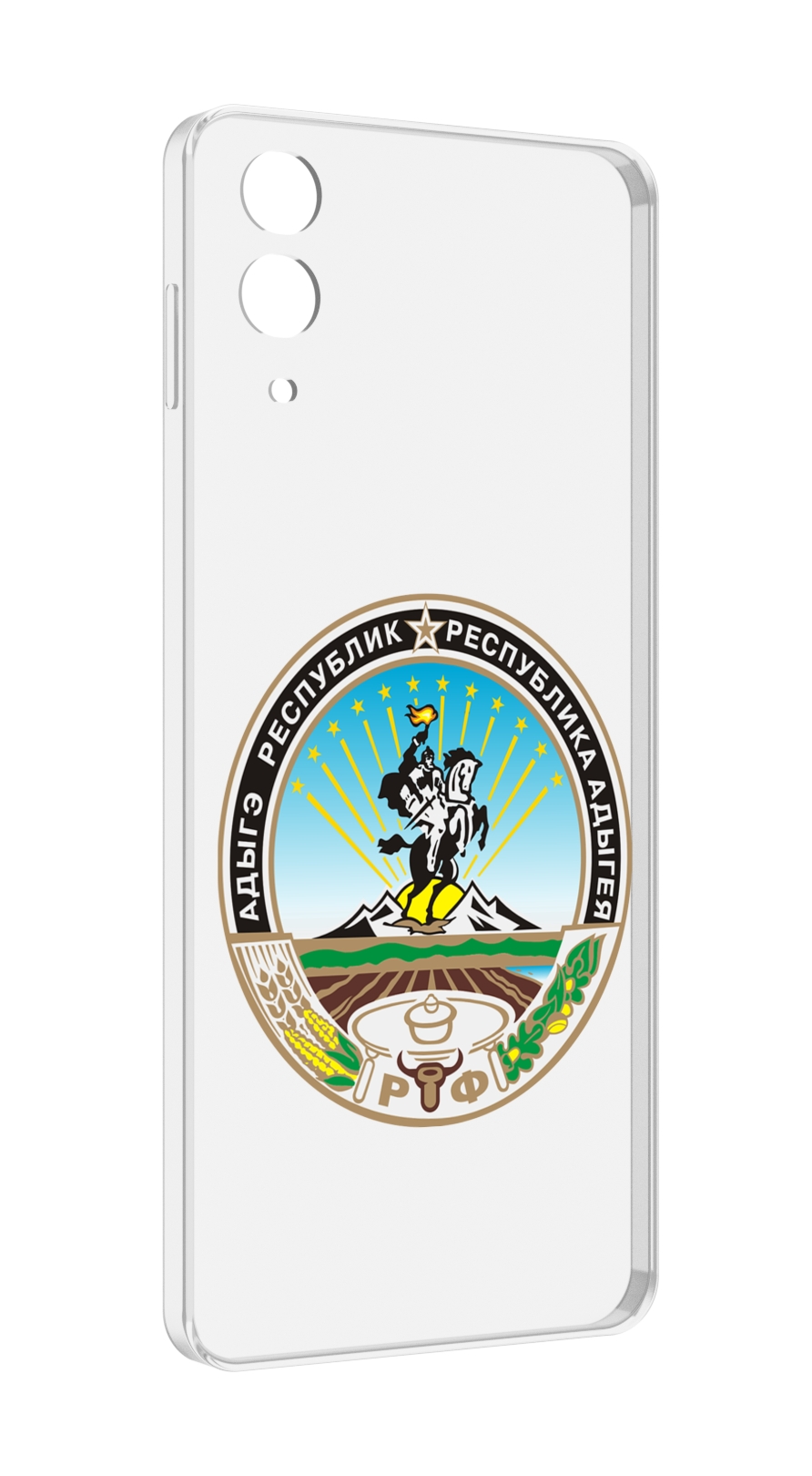 

Чехол MyPads герб-адыгея-маикоп для Samsung Galaxy Z Flip 4 (SM-F721), Прозрачный, Tocco