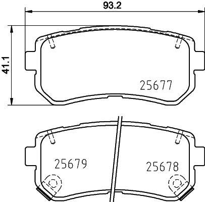 

Тормозные колодки NISSHINBO NP6097