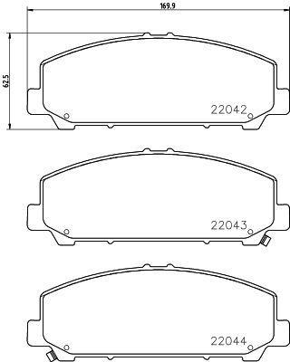 

Тормозные колодки NISSHINBO NP2061