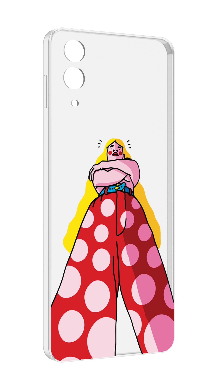 

Чехол MyPads высокая-девушка для Samsung Galaxy Z Flip 4 (SM-F721), Прозрачный, Tocco