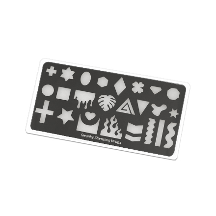 

Пластина для стемпинга Swanky Stamping №094, Серебристый