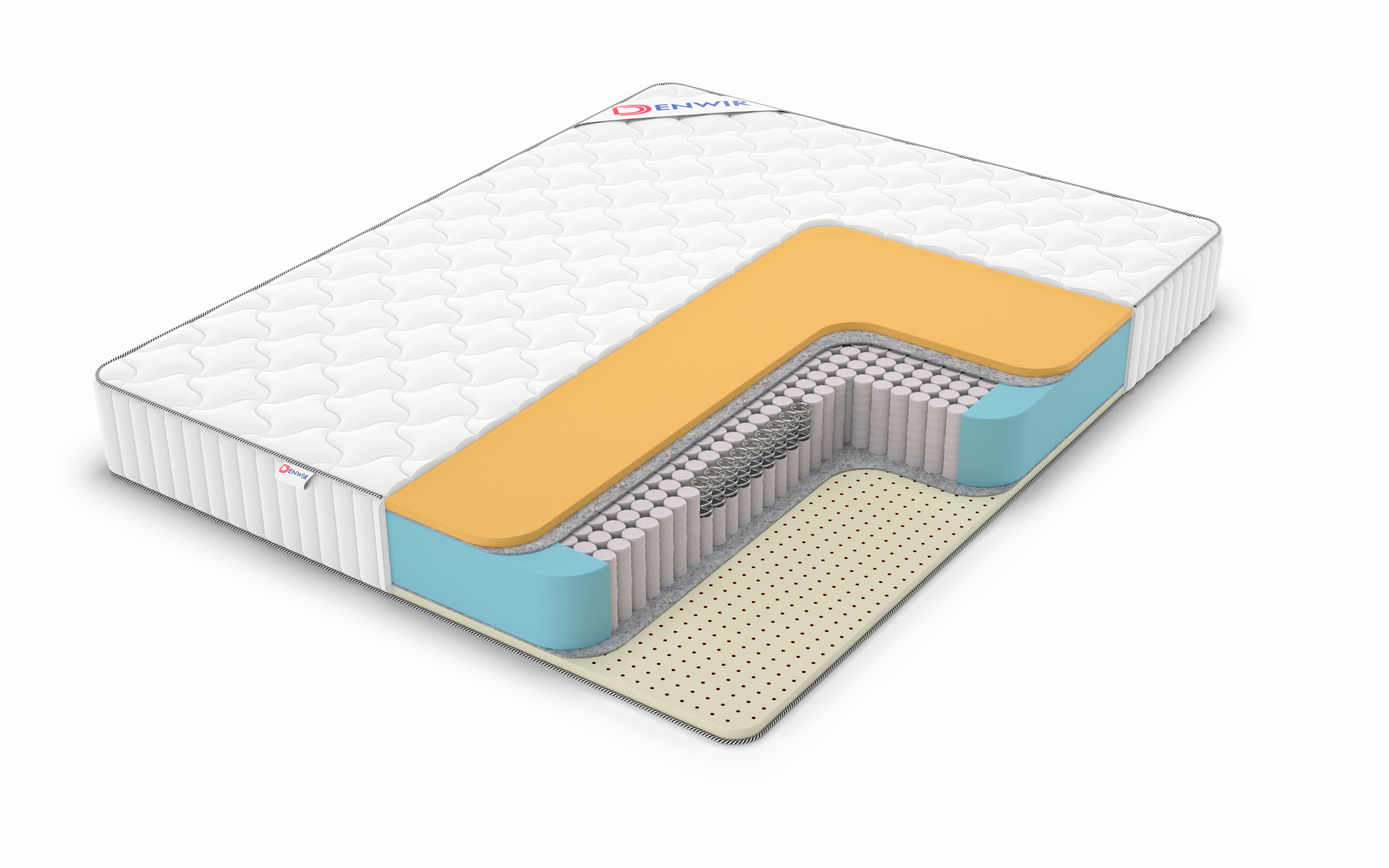 

Матрас Denwir Classic Memo Soft S1000 120х195, Бежевый;белый;серый;серебристый, Classic Memo Soft S1000