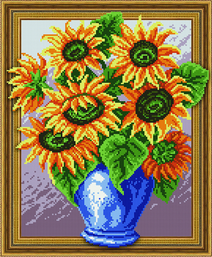 

Алмазная картина на подрамнике Paintboy Солнечный букет 40х50 TSGJ1020