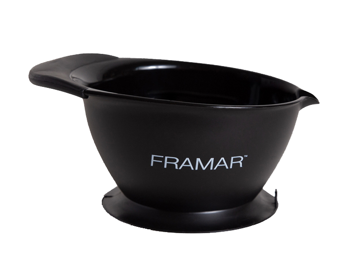 фото Миска для окрашивания suregrip suction bowl black с основанием-присоской framar