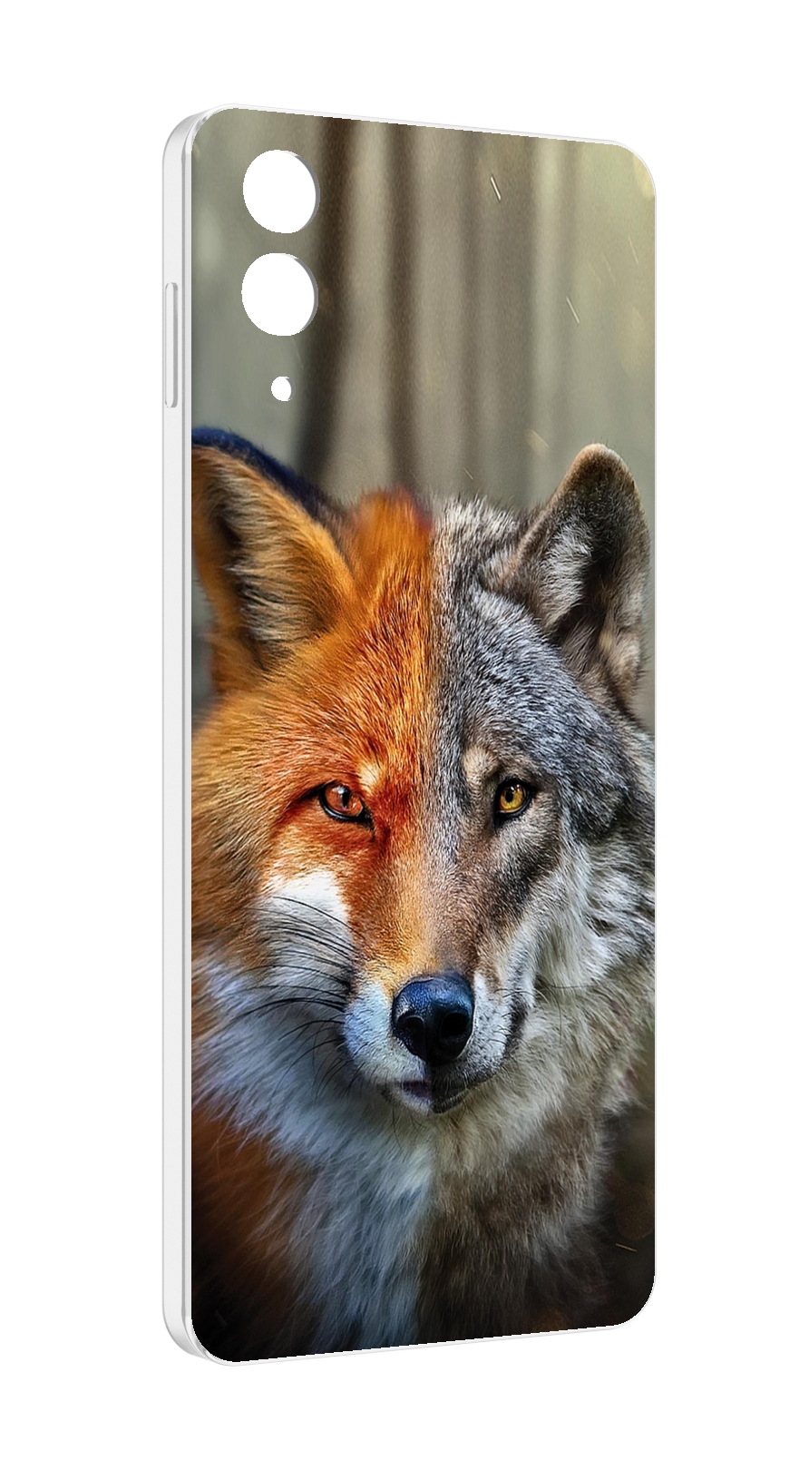

Чехол MyPads волк-лиса для Samsung Galaxy Z Flip 4 (SM-F721), Прозрачный, Tocco