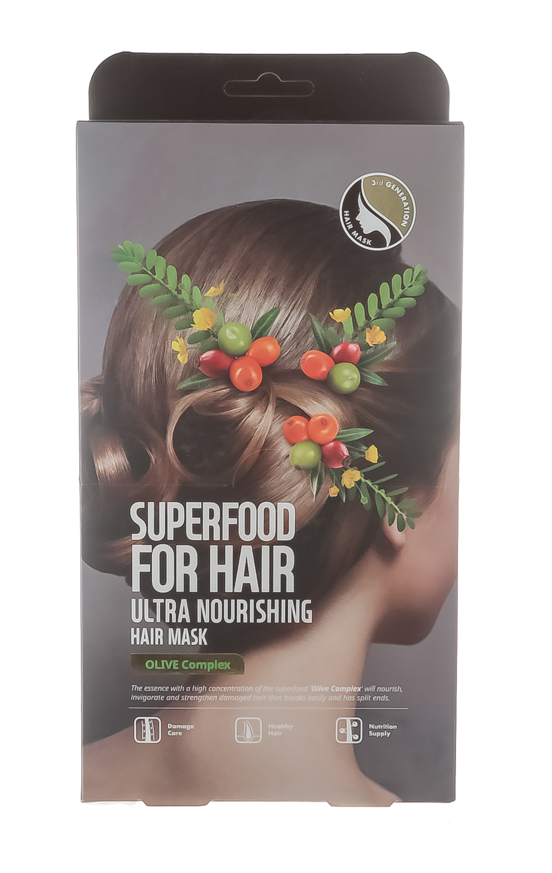 

Маска для волос SUPERFOOD SALAD FOR SKIN с эктрактом оливы, 1 шт