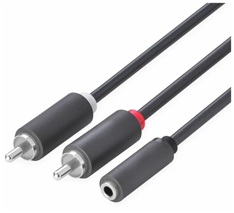 

Кабель AUX Greenconnect GCR-51843 2м, Черный, GCR-51843