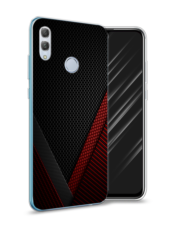 

Чехол Awog на Honor 10 Lite "Красный карбон", Черный;красный, 67550-3