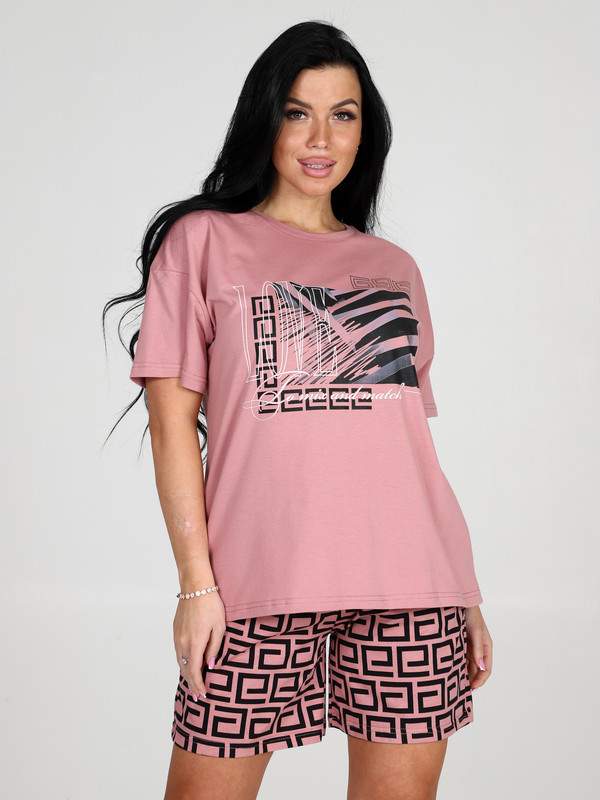 

Комплект домашний женский Home Style 2254КШ розовый 58 RU, 2254КШ