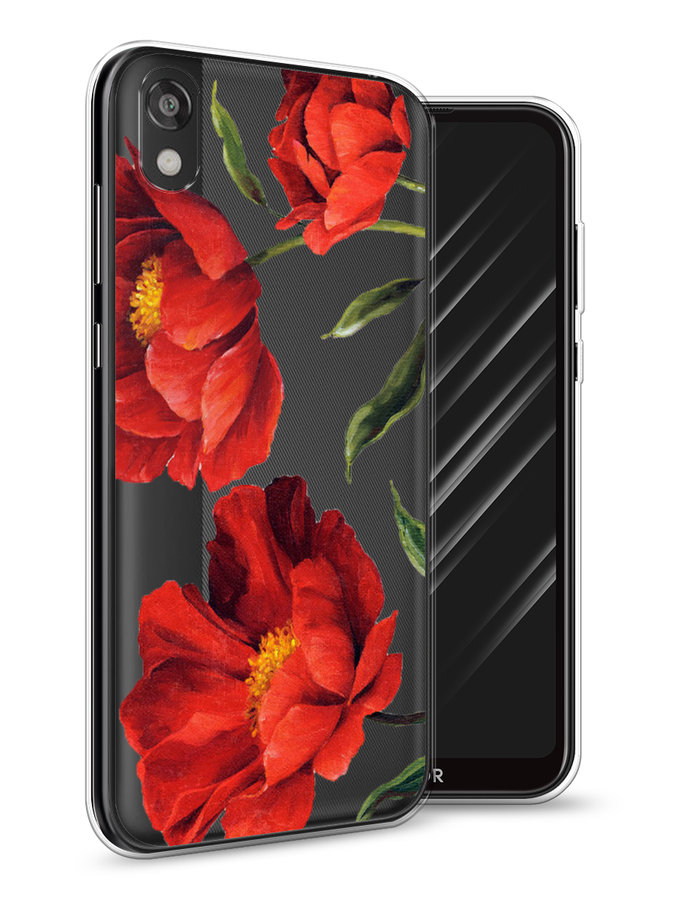 

Чехол Awog на Huawei Y5 2019 "Красные маки", Красный, 69050-8