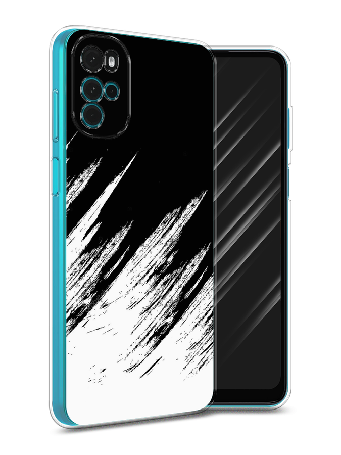 

Чехол Awog на Motorola Moto G22 "Черно белые брызги", Разноцветный, 243150-3