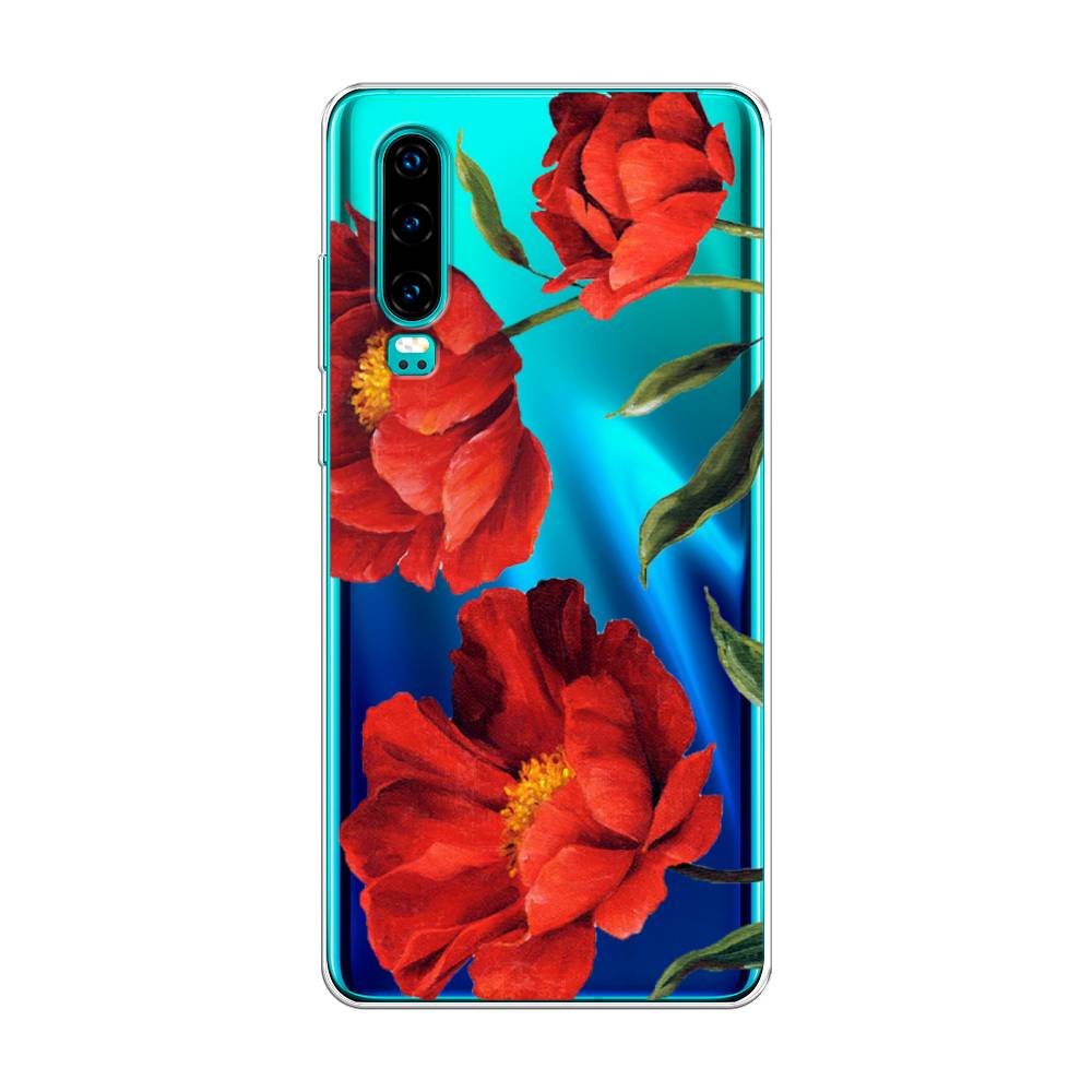 

Чехол Awog на Huawei P30 "Красные маки", Красный, 68550-8