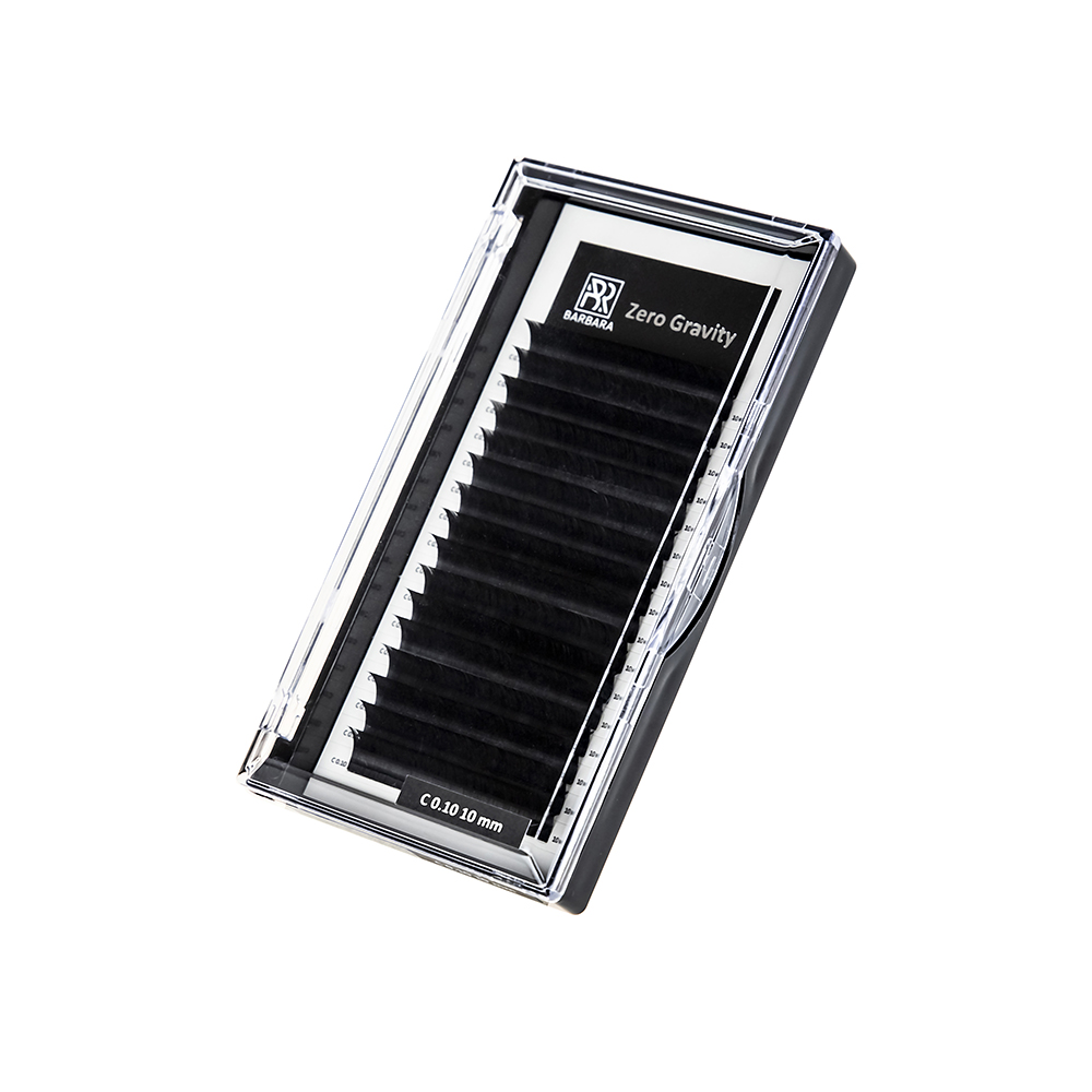 

Ресницы Barbara чёрные Zero Gravity C+ 0.07 14 мм, Черный